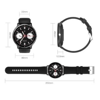 ساعة ذكية رياضية بشاشة مستديرة