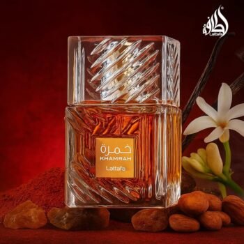 عطر خمرة من لطافة – تجربة عطرية فاخرة للجنسين تمزج بين دفء التوابل وعمق الأخشاب