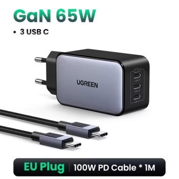 ​شاحن سريع UGREEN 65W GaN